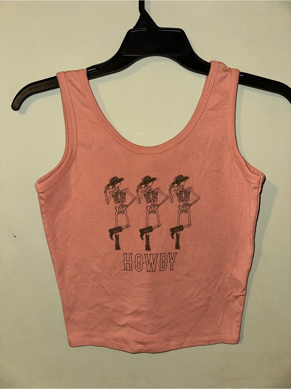 Howdy Skeletons Cropped Tank